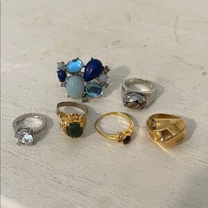 Lot statement costume rings